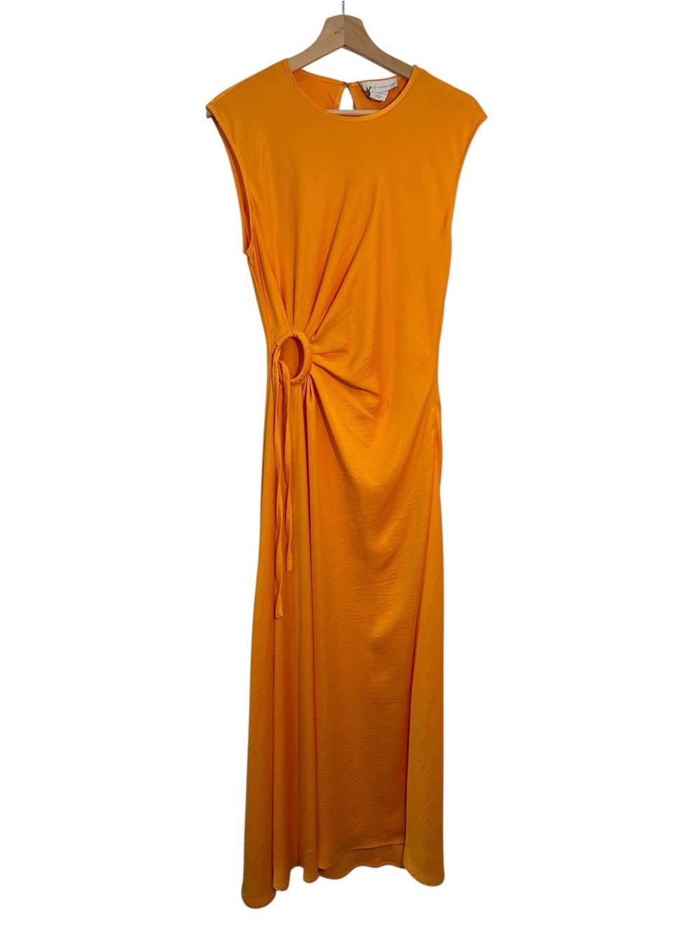 House of Harlow Sleeveless Orange Twist-Ring Maxi Dress - Picture 2 of 14